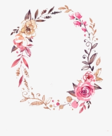 Floral Design Flower Wreath Graphic Design - Free Printable Glitter And Glam Monograms, HD Png Download, Free Download