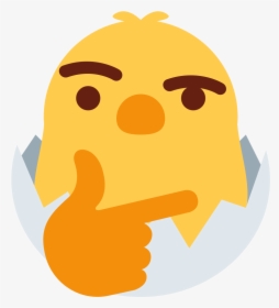 Chicken Emoji Png - Thinking Emoji Discord Meme Png, Transparent Png, Free Download