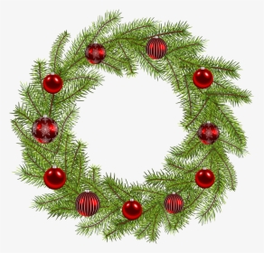Новый Год, Новогоднее Украшение, Венок Из Веток Ели, - Free Clip Art Christmas Wreath, HD Png Download, Free Download