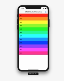 Animating Table View Cell Display In Swift - React Native Haptic Feedback, HD Png Download, Free Download
