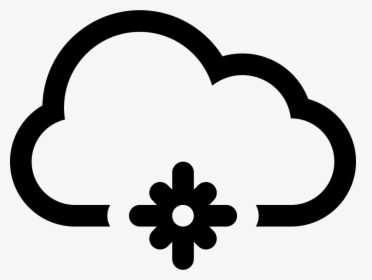 Snowflake In A Cloud Svg Png Icon Free Download - Weather Forecast Snow Symbol, Transparent Png, Free Download