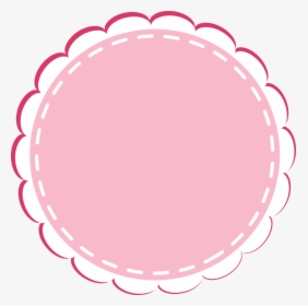 Cute Studios Lace Column Ocean Bakery Circular Clipart - Pink Cute Circle Border, HD Png Download, Free Download