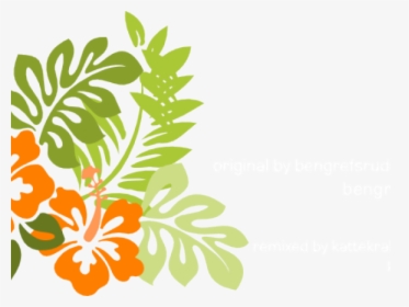 Transparent Hibiscus Clipart Png - Hawaiian Flowers Black And White, Png Download, Free Download