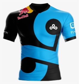 A Mockup Of A Cloud9 Jersey Featuring The Red Bull - Cloud 9 Csgo Jersey 2019, HD Png Download, Free Download