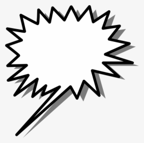 Spiky Speech Bubble Png, Transparent Png, Free Download