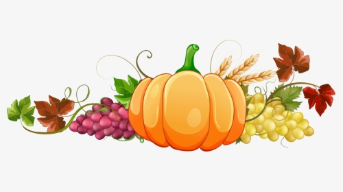 Autumn Pumpkin Decor Clipart Png Image - Transparent Background Fall Clipart, Png Download, Free Download