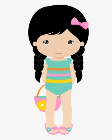 3 Summer Beach, Summer Time, Cute Images, Summer Clipart, - Pool Party Girl Png, Transparent Png, Free Download
