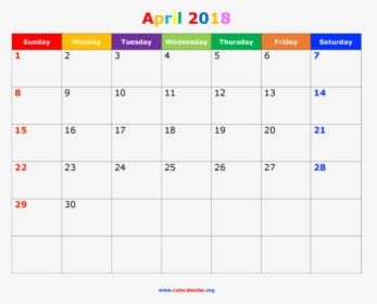 Disney Calendar April 2018, HD Png Download, Free Download