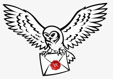 Harry Potter Transparent Owl Post Huge Freebie For - Harry Potter Owl Drawing Easy, HD Png Download, Free Download