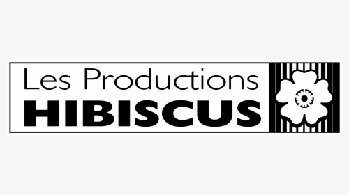 Les Productions Hibiscus Logo Png Transparent - Black-and-white, Png Download, Free Download