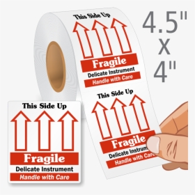 Fragile This Side Up Labels Roll , Png Download - Fragile This Side Up, Transparent Png, Free Download