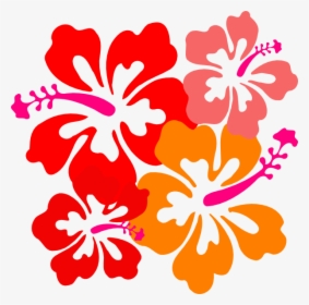 Transparent Hibiscus Png - Clipart Hawaiian Flowers Border, Png Download, Free Download