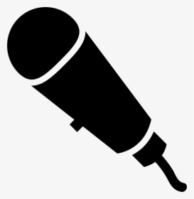 Wired Microphone Silhouette - Microphone Silhouette Png, Transparent Png, Free Download