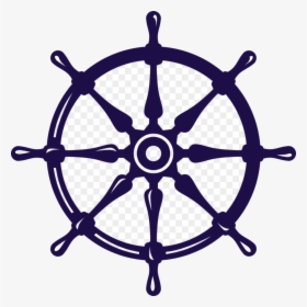 Ship Wheel Boat Cartoon Clipart Transparent Clip Art - Ship Steering Wheel Logo, HD Png Download, Free Download