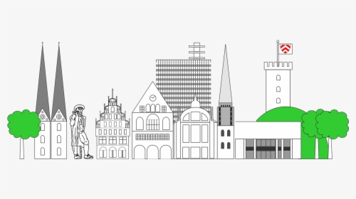 Bielefeld Skyline City Free Picture - Bielefeld Clipart, HD Png Download, Free Download