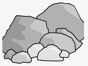 Boulders Clipart Stick Stone - Rock Clipart, HD Png Download, Free Download