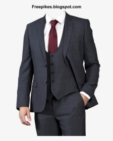 Men"s Black Tie Coat In Png Dress, Transparent Png, Free Download