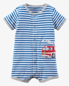 T-shirt , Png Download - Carters Romper Fire Truck, Transparent Png, Free Download