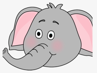 Face Clipart Baby Elephant - Baby Elephant Face Clipart, HD Png Download, Free Download