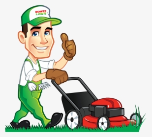 Grass Cutting , Transparent Cartoons - Lawn Mower Clip Art, HD Png Download, Free Download
