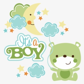 Scrapbook Clipart Baby Boy - Baby Shower Boy Png, Transparent Png, Free Download