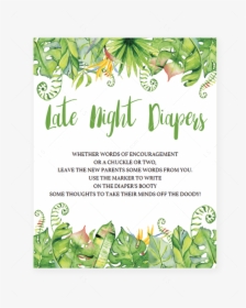 Luau Leaves Templates - Hawaiian Party Favor Sign, HD Png Download, Free Download