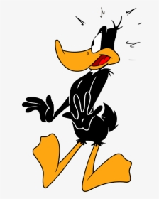 Daffy Duck Cartoon Character, Daffy Duck Characters, - Daffy Duck Surprised, HD Png Download, Free Download