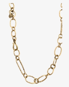 Golden Link Chain Necklace - Necklace, HD Png Download, Free Download