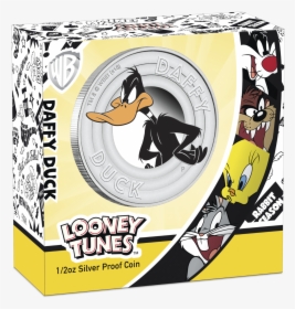 2018 Tuvalu Looney Tunes Daffy Duck Silver Proof Ngc - Looney Tunes, HD Png Download, Free Download
