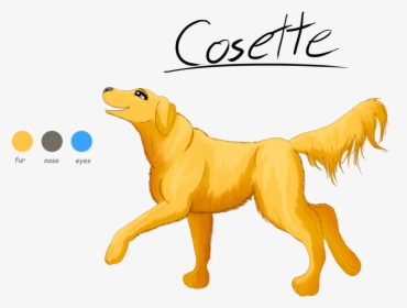 Drawn Golden Retriever Anime - Anime Golden Retriever, HD Png Download, Free Download