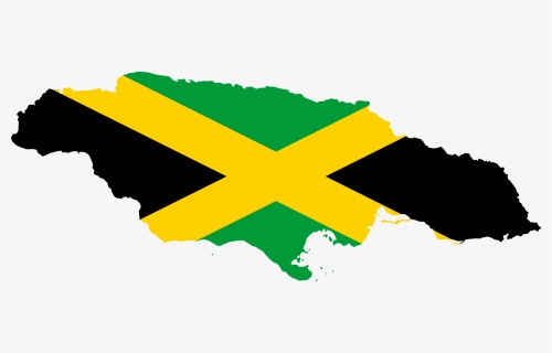 Jamaican Map And Flag, HD Png Download - kindpng