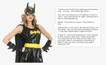 Batgirl Quotes - Batgirl Look, HD Png Download, Free Download