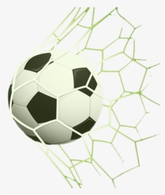 Championship Goal Into Football Net The Uefa Clipart - Soccer Ball In The Net Png, Transparent Png, Free Download