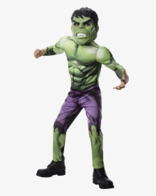 Kids Avengers Assemble Deluxe The Hulk Costume - Hulk Costume For Kids, HD Png Download, Free Download