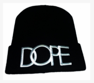 Dope Hats Transparent - White Logo Beanie Black, HD Png Download, Free Download