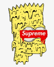 #bartsimpsons #bart #simpson #supreme #swagg #tumblr - Bart Simpson Drawings Supreme, HD Png Download, Free Download