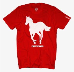 White Pony Red T-shirt - Deftones White Pony Front, HD Png Download, Free Download