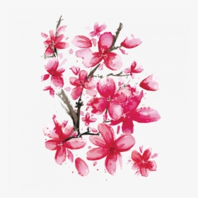 Временная Тату Сакура Розовая - Sakura Tattoo Png, Transparent Png, Free Download
