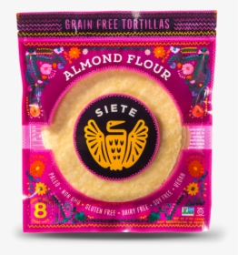 Siete Almond Flour Tortilla, 7 Ounce 12 Per Case - Siete Almond Flour Tortillas, HD Png Download, Free Download