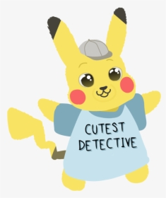 “did I Not Post This Detective Pikachu Fanart ” - Cartoon, HD Png Download, Free Download