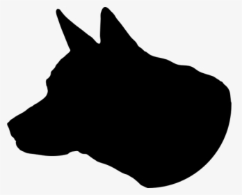 Dog Head Silhouette - Dog Head Clip Png, Transparent Png, Free Download
