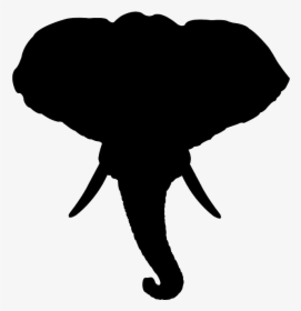 Elephant Head Elephant Silhouette, HD Png Download, Free Download