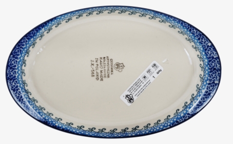 Oval Snack Plate/saucer "  Class="lazyload Lazyload - Blue And White Porcelain, HD Png Download, Free Download