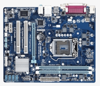 Intel Lga 1155 Motherboard Cpu Socket Land Grid Array - Gigabyte Ga H61m S2p, HD Png Download, Free Download