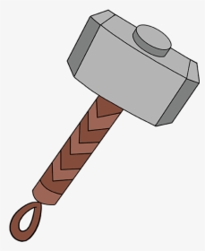 How To Draw Thor"s Hammer - Thor Hammer Drawing Easy, HD Png Download, Free Download