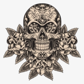 Skull Tattoo Png, Transparent Png, Free Download