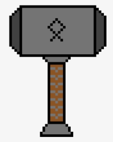 Thor Hammer Pixel Art Minecraft, HD Png Download, Free Download