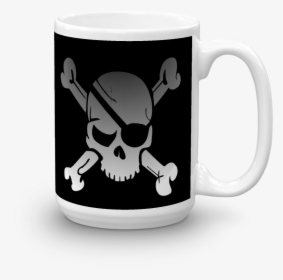 Transparent Pirate Flag Png - Bones And Skull Pirate Flag, Png Download, Free Download
