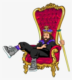 King On Throne Cartoon, HD Png Download, Free Download