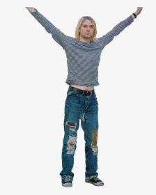 Nirvana "curt Cobain - Kurt Cobain Style Jeans, HD Png Download, Free Download